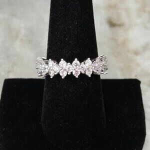 Silver .925 Harlequin Cut Eternity Band